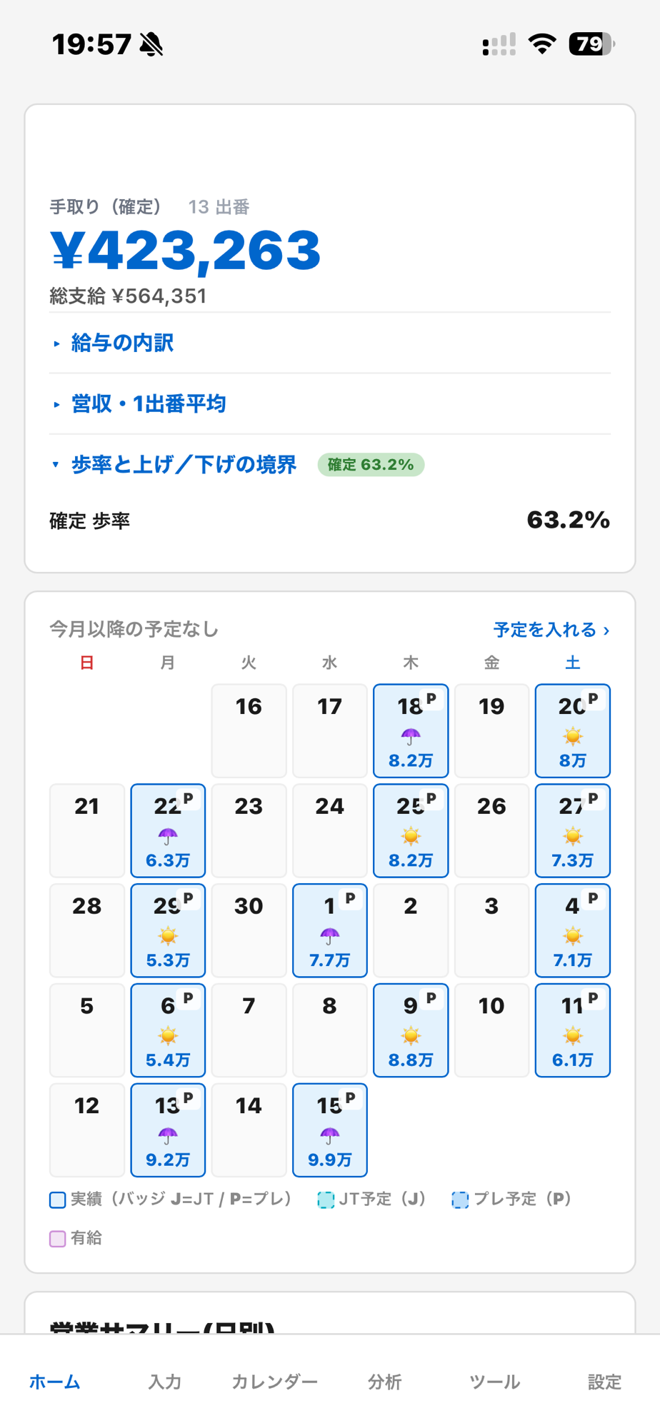 日報アプリの画面